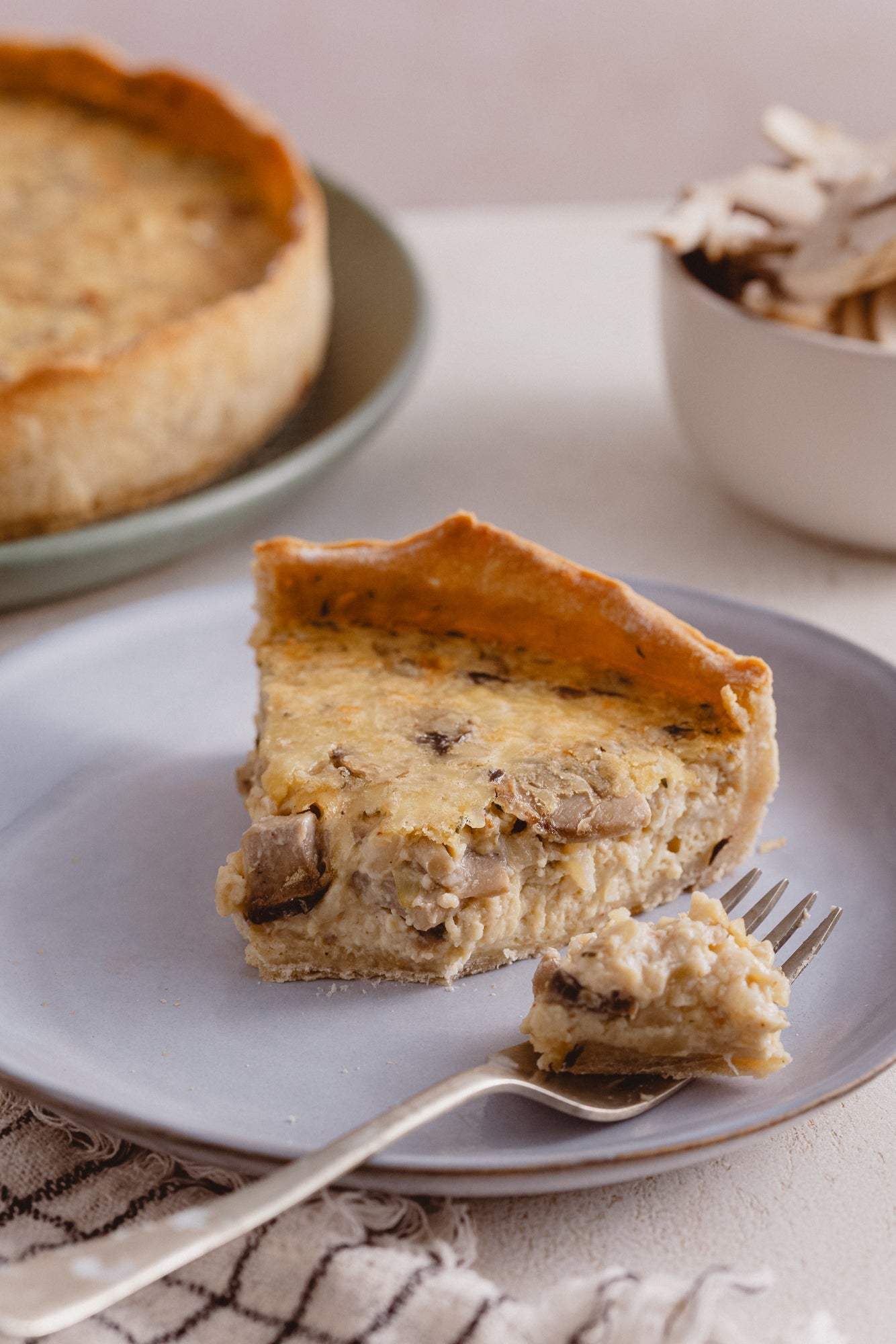 Quiche de champiñones