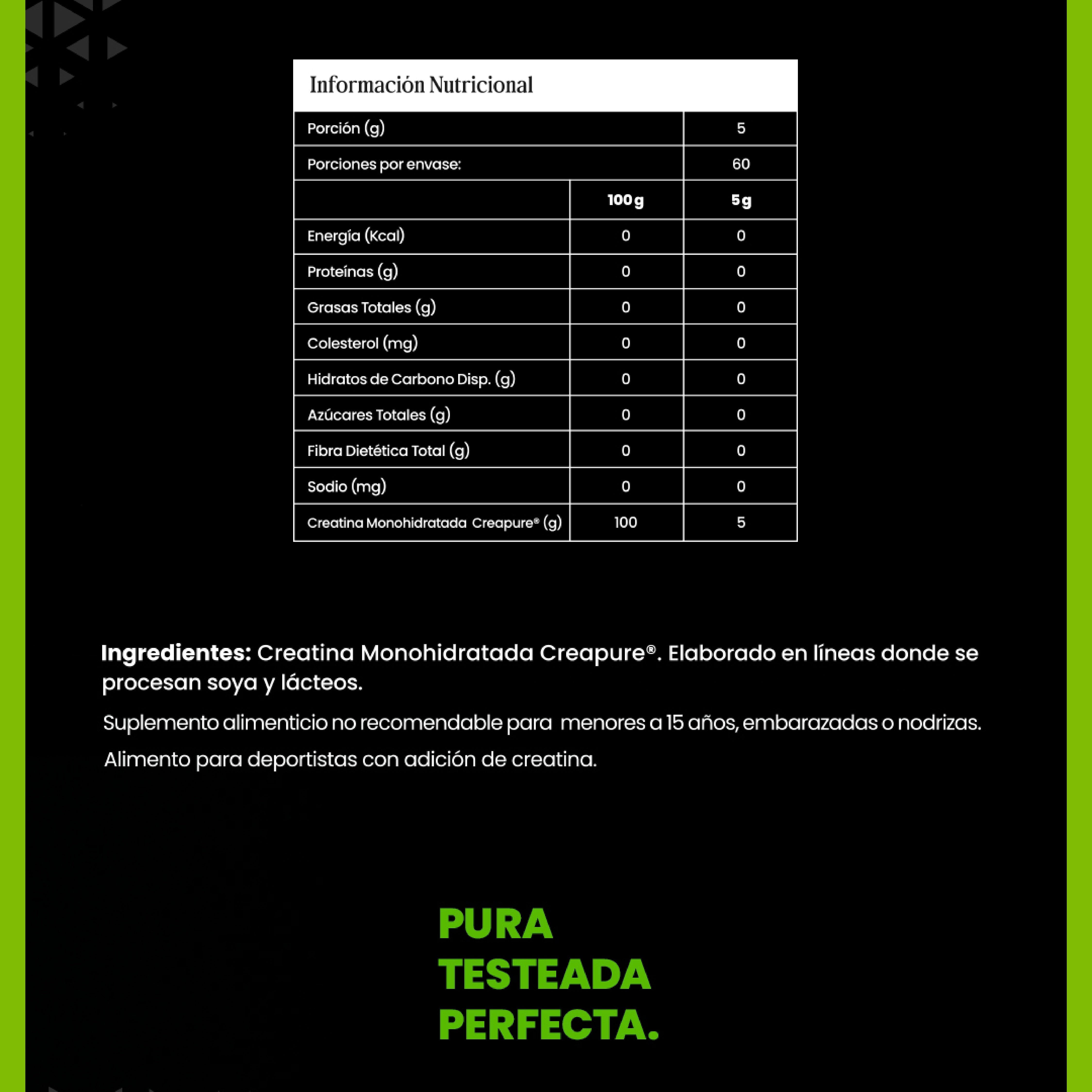 Creapure ® Creatina Monohidratada 300g