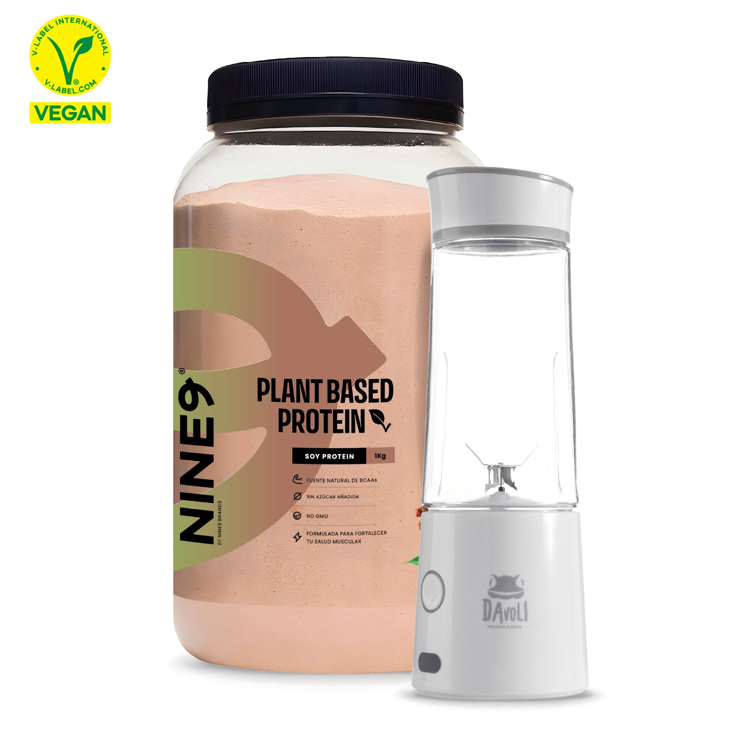 Pack Proteína Vegana + Licuadora