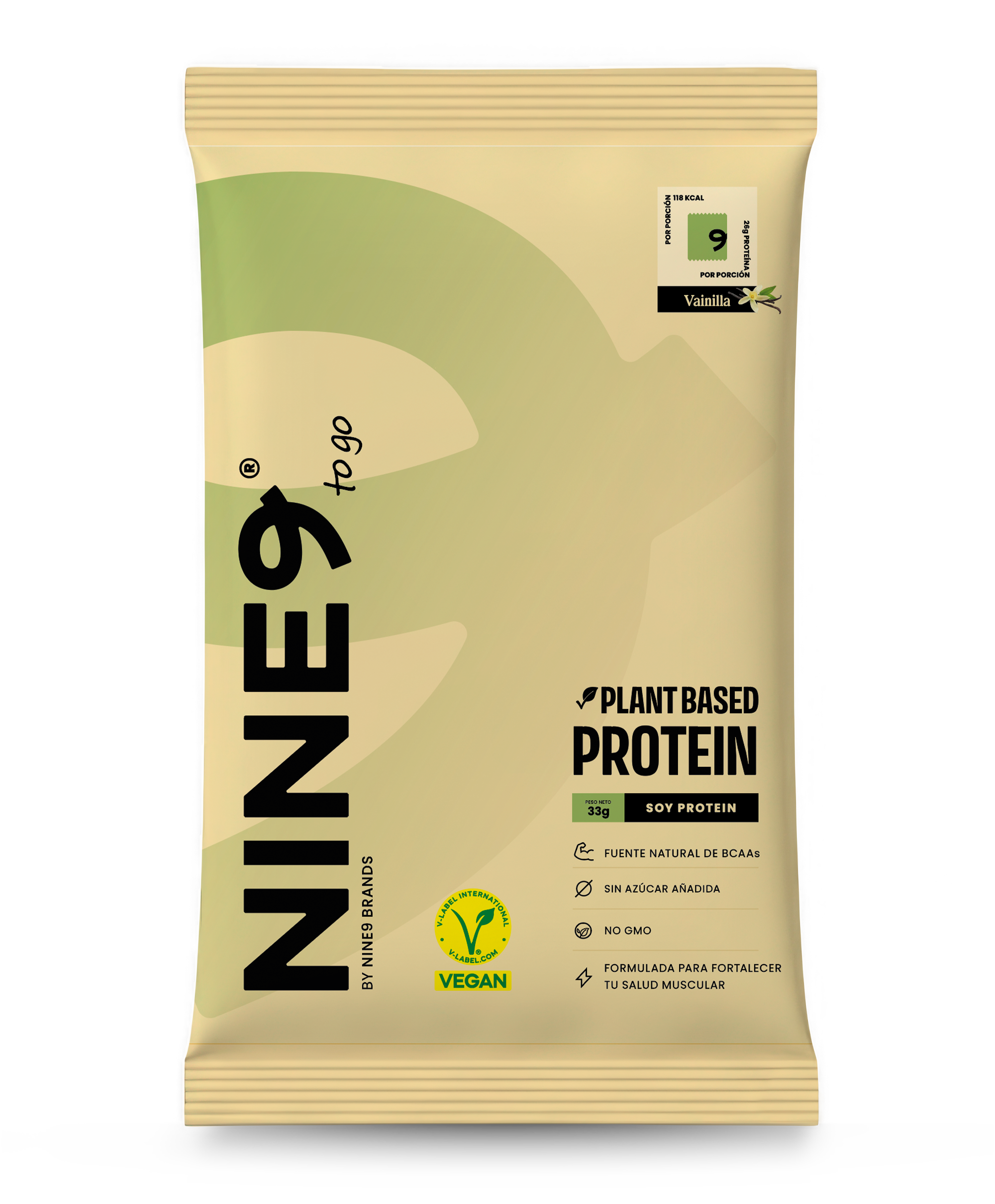 Pack 10 Sachet de Proteína Plant Based NINE9 To Go!
